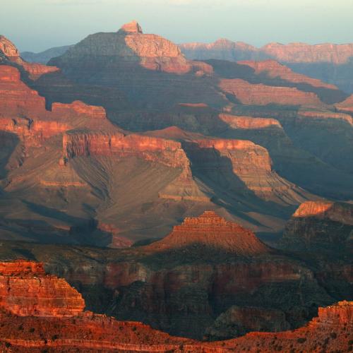 View looking Northeast from the Yavapai Observation Station on the South Rim of Grand Canyon National Park.